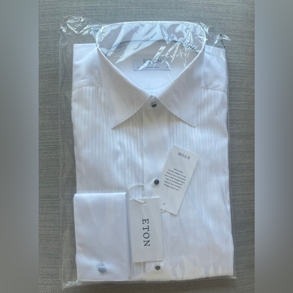Eton men Dress Shirt brand new unpacked, tuxedo/black tie  event